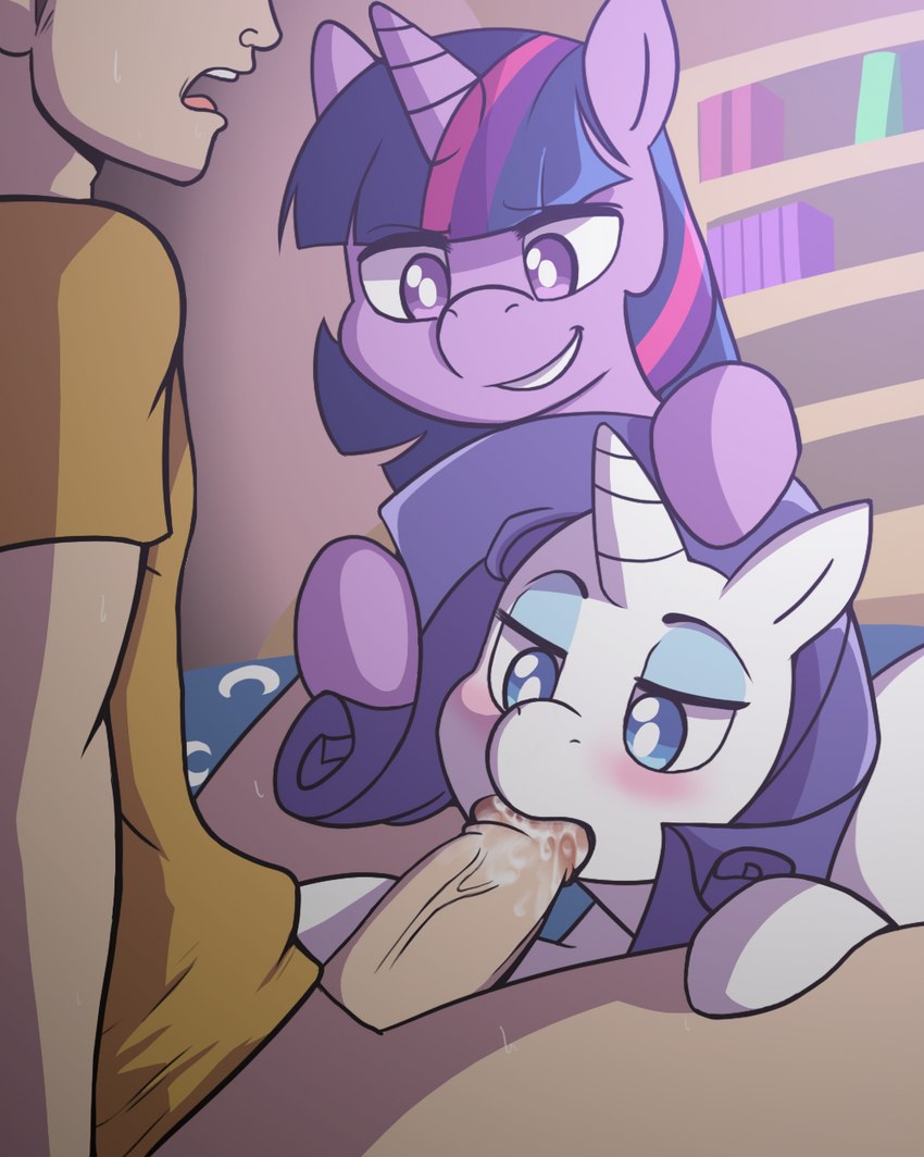 rarity and twilight sparkle (friendship is magic and etc) created by chromapan