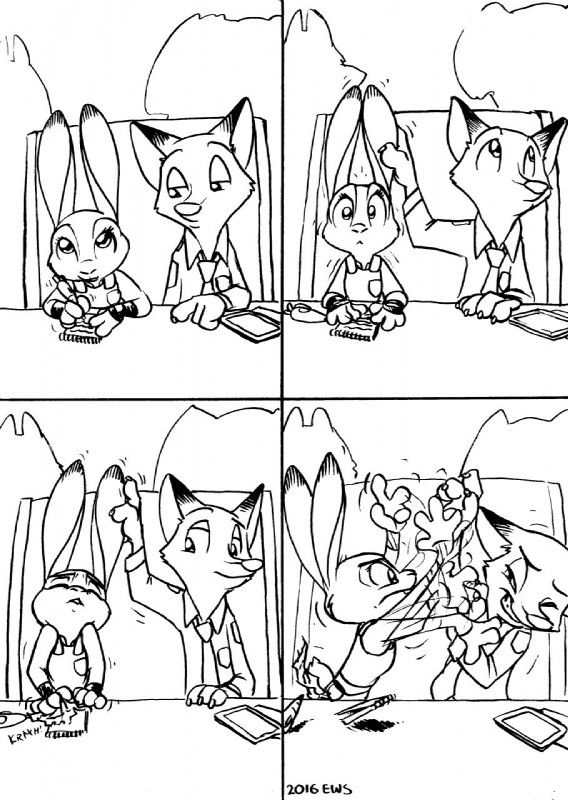 judy hopps and nick wilde (zootopia and etc) created by eric schwartz