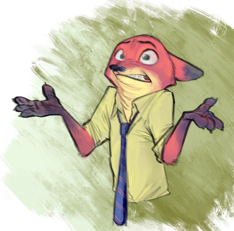 nick wilde (zootopia and etc) created by monoflax