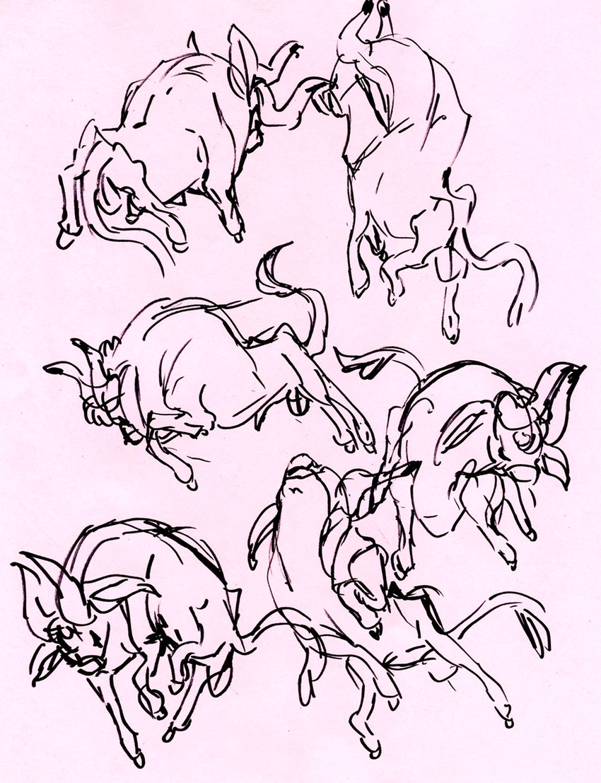 animal_genitalia feral genitals male penis pink_background sheath simple_background solo 2n2n bovid bovine cattle mammal 2018 hi_res sketch sketch_page