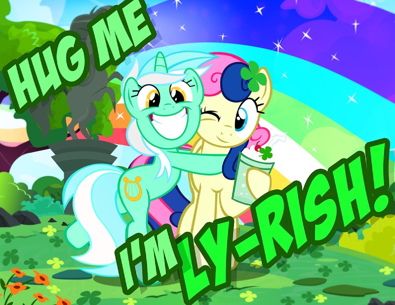 bonbon and lyra heartstrings (friendship is magic and etc) created by pixelkitties