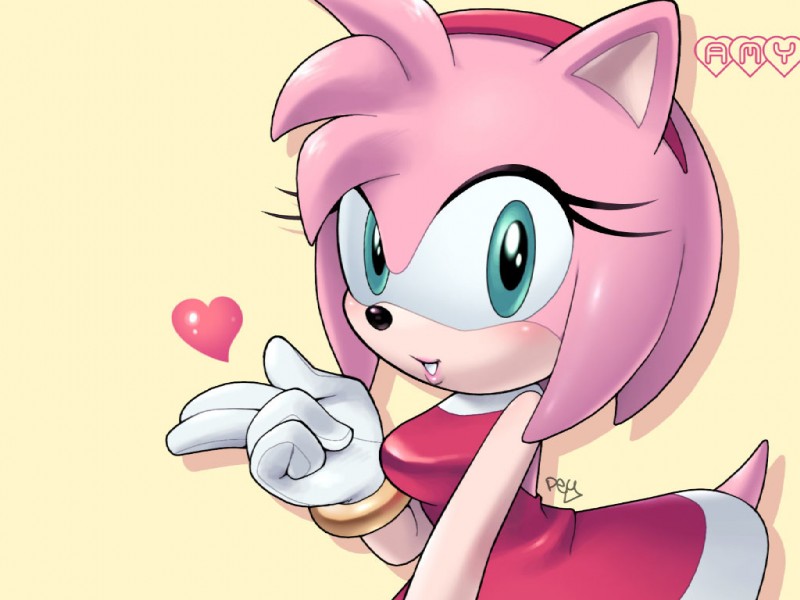 amy rose (sonic the hedgehog (series) and etc) created by pey