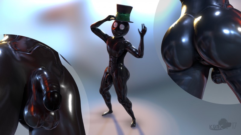 anus big_butt black_penis bubble_butt butt genitals male not_furry penis solo white_eyes kreic homestuck ms_paint_adventures wayward_vagabond alien alien_humanoid carapacian humanoid 16:9 2017 3d_(artwork) digital_media_(artwork) hi_res widescreen