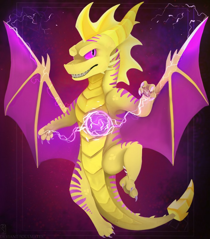 spyro (european mythology and etc) created by saphireshear