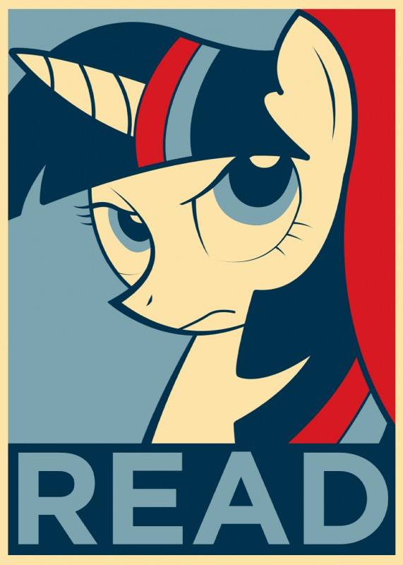 twilight sparkle (barack obama "hope" poster and etc) created by equestria-election and shepard fairey