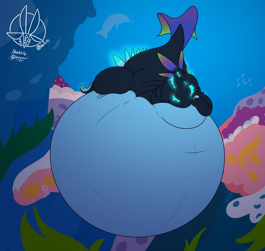 anthro belly big_belly black_body bloated detailed_background female huge_belly hyper hyper_belly hyper_pregnancy morbidly_obese morbidly_obese_anthro morbidly_obese_female nude obese obese_anthro obese_female overweight overweight_anthro overweight_female pregnant solo underwater water daebelly dasquished_(artist) mythology dae_(daebelly) aquatic_dragon dragon fish marine mythological_creature mythological_scalie scalie sea_monster absurd_res digital_media_(artwork) hi_res nonbinary_(lore)