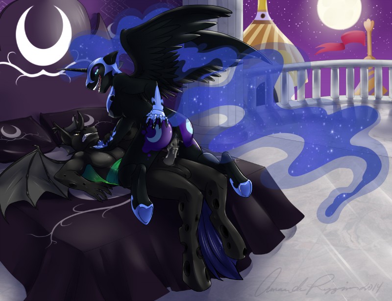 nightmare moon (friendship is magic and etc) created by blizzieart