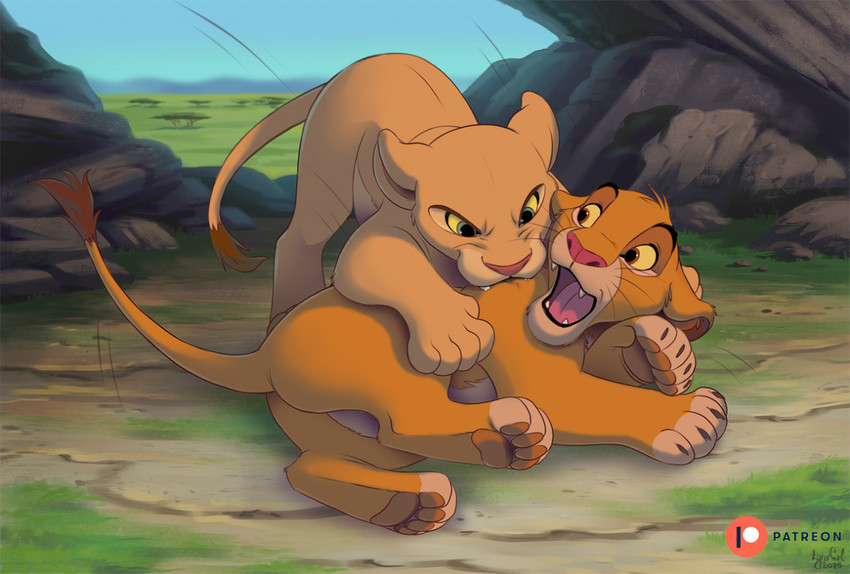 nala and simba (the lion king and etc) created by reallynxgirl