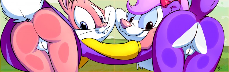 babs bunny and fifi la fume (tiny toon adventures and etc) created by ishoka