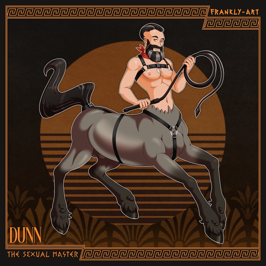 bdsm_gear beard big_pecs chest_harness dunn_(pholus_reborn) facial_hair harness hooves horse_harness kerchief leather leather_harness male navel nipples pecs pholus_reborn quadruped smile smiling_at_viewer solo whip frankly-art european_mythology greek_mythology mythology centaur equid equid_taur humanoid humanoid_taur mammal mammal_taur taur 1:1 hi_res