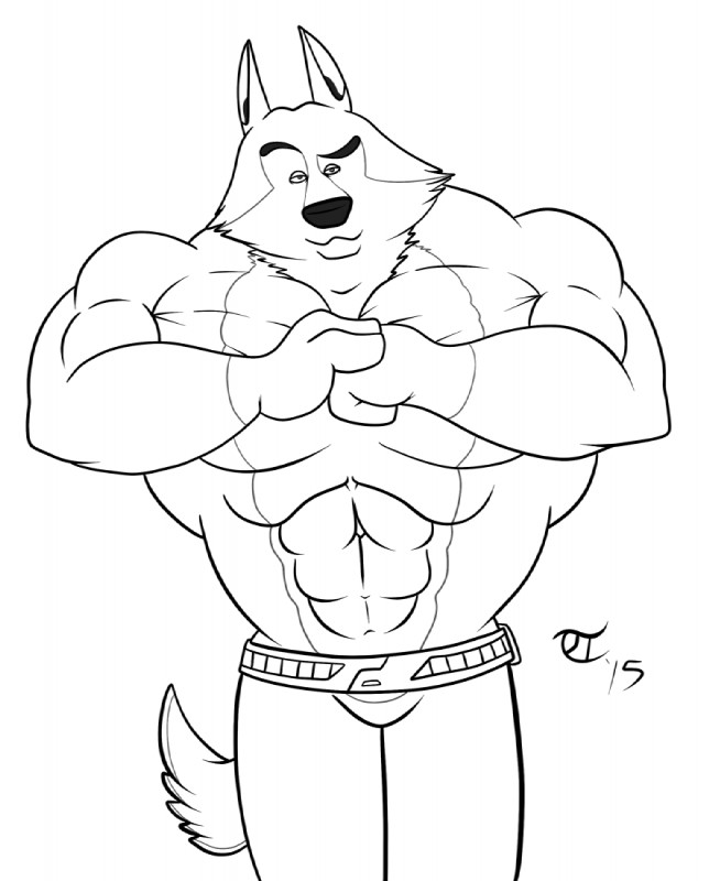 abs anthro barazoku belt big_muscles cocky confident flexing huge_muscles hyper hyper_muscles male muscular muscular_anthro muscular_male pecs solo terrykurosu dreamworks madagascar_(series) the_penguins_of_madagascar agent_classified tech arctic_wolf canid canine canis mammal wolf monochrome