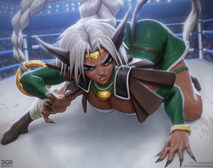 aisha clanclan (outlaw star) created by barretxiii