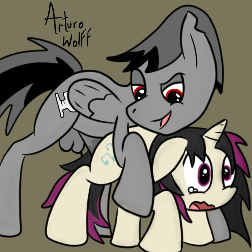 arturo wolff and fan character (my little pony and etc) created by arturowolff (artist) and third-party edit