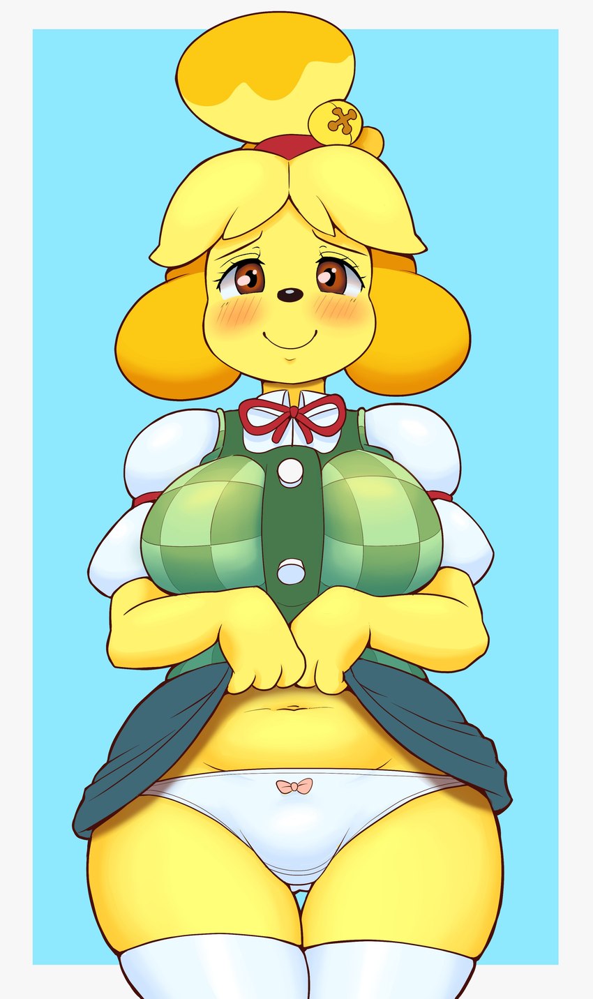 isabelle (animal crossing and etc) created by ooomaybeitscake