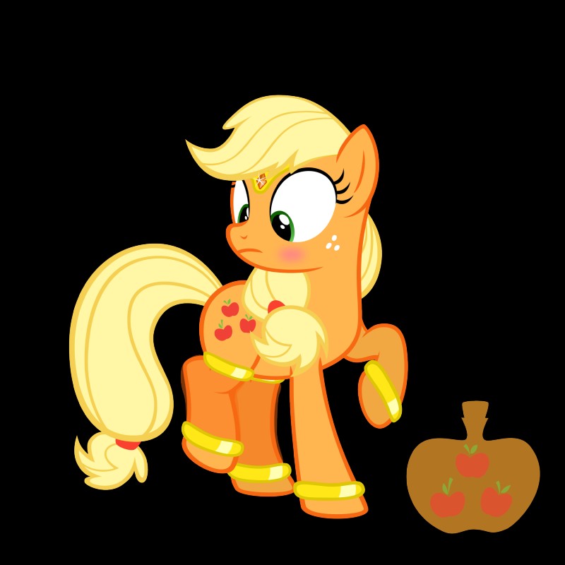 blonde_hair blush bottle bracelet container crown cutie_mark female feral freckles green_eyes hair headgear jewelry simple_background solo tiara transparent_background navitaserussirus friendship_is_magic hasbro my_little_pony applejack_(mlp) earth_pony equid equine horse mammal pony 1:1 2013 absurd_res alpha_channel hi_res