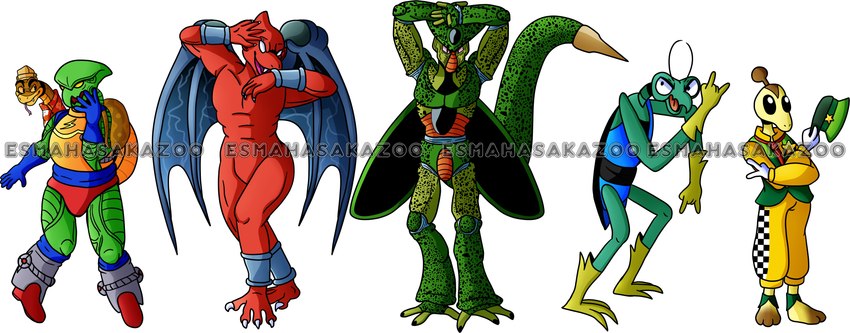 mr. snake, zorak, cell, imperfect cell, pico, and etc (space ghost (series) and etc) created by gooeykazoo