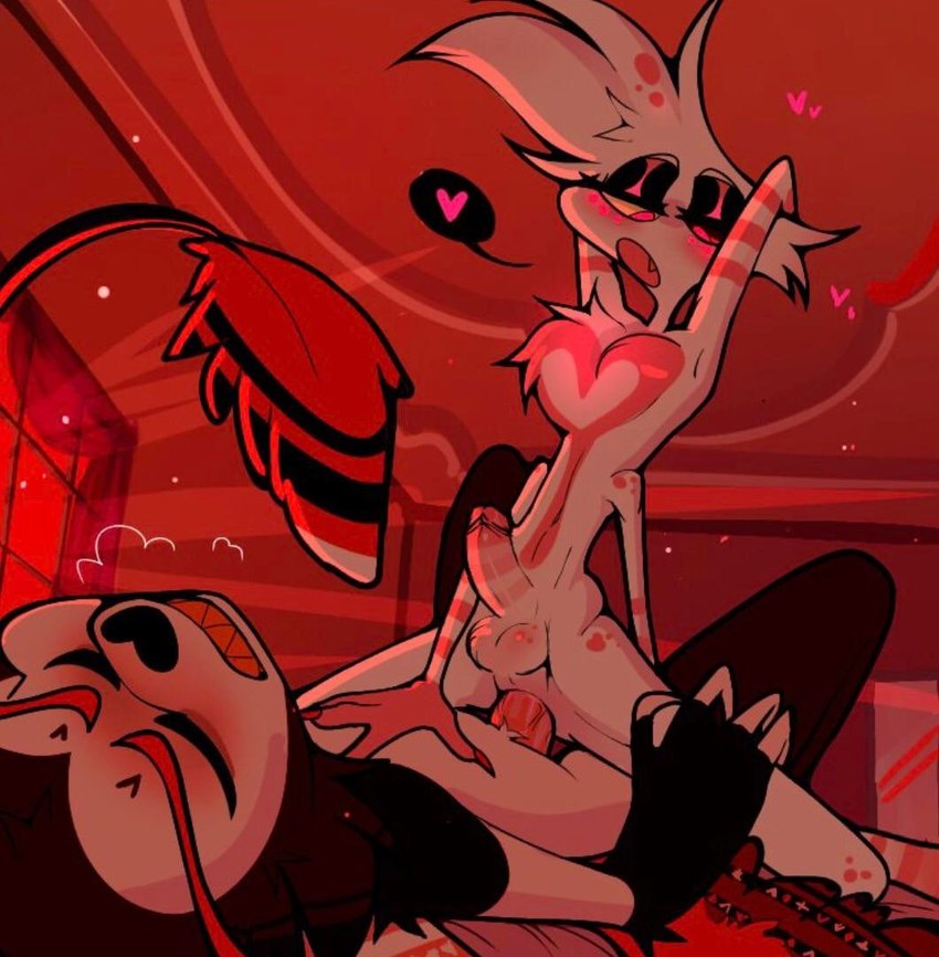 angel dust and husk (hazbin hotel) created by abberdoodle1