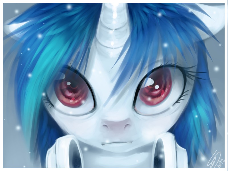 vinyl scratch (friendship is magic and etc) created by imalou