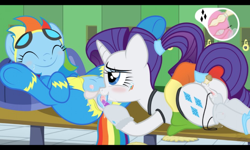 rainbow dash and rarity (friendship is magic and etc) created by facelessjr