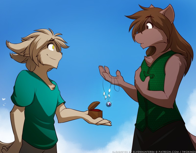 keith keiser and natani (twokinds) created by tom fischbach