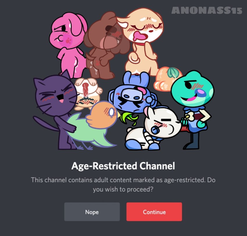 anthro bodily_fluids butt cum ejaculation fellatio female genital_fluids genitals group group_sex machine male male/female male/male oral orgasm orgasm_face orgy penetration penile pussy sex text vaginal anonass discord_(app) chaos_cat_(discord) cheerful_choco doggo_(discord) hammy_ham_(discord) mallow_the_rascal_(discord) phibi_(discord) robo_nelly_(discord) smug_shiba_(discord) wumpus avian bird canid canine canis cricetid domestic_cat domestic_dog domestic_pig felid feline felis hamster lagomorph leporid mammal parrot rabbit robot rodent suid suine sus_(pig) english_text