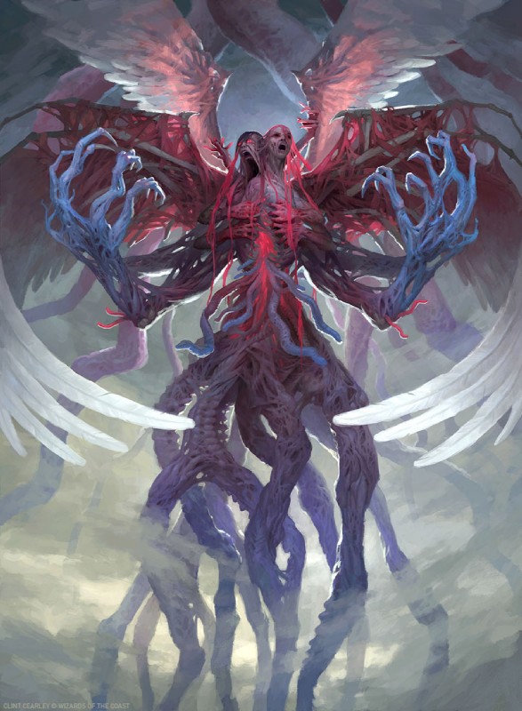 ambiguous_gender feathered_wings feathers fusion mutation nightmare_fuel not_furry solo split_form tentacles wings clint_cearly hasbro magic:_the_gathering wizards_of_the_coast angel angel_humanoid eldrazi eldritch_abomination flesh_creature humanoid monster monstrous_humanoid winged_humanoid hi_res official_art