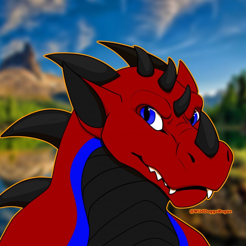 emberdragon (european mythology and etc) created by wilddoggorogue