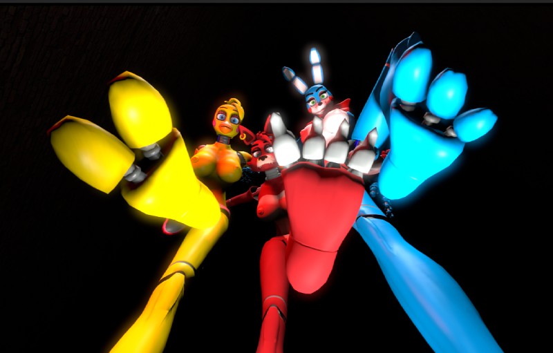toy bonnie, toy chica, foxy, toy bonnie, toy chica, and etc (five nights at freddy's 2 and etc) created by hawkvally