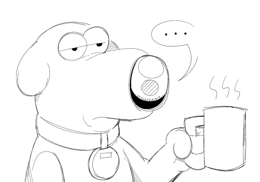 brian griffin (family guy) created by gramgastronomy