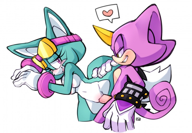 anthro blush duo female female_penetrated genitals male male/female male_penetrating male_penetrating_female nude penetration penile penile_penetration penis penis_in_pussy pussy sex spread_legs spreading vaginal vaginal_penetration misswerehog archie_comics sega sonic_the_hedgehog_(archie) sonic_the_hedgehog_(comics) sonic_the_hedgehog_(series) espio_the_chameleon sonar_the_fennec canid canine chameleon fennec_fox fox lizard mammal meller's_chameleon reptile scalie true_fox hi_res