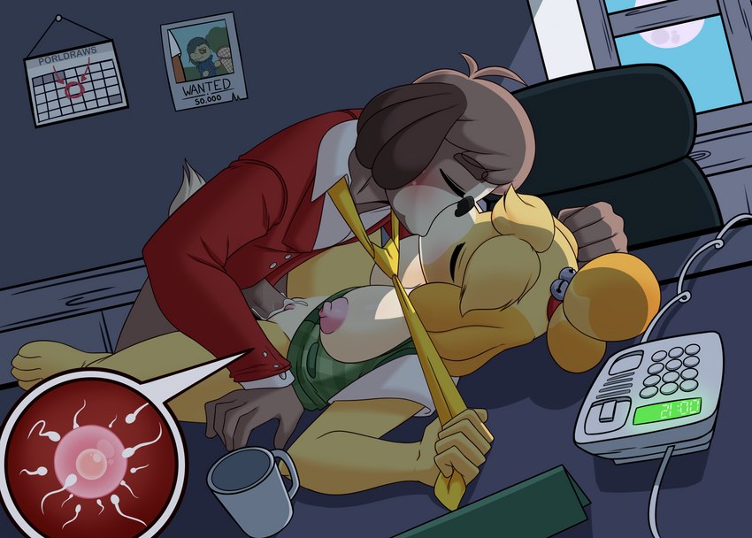 digby, isabelle, and kyra (animal crossing and etc) drawn by porldraws