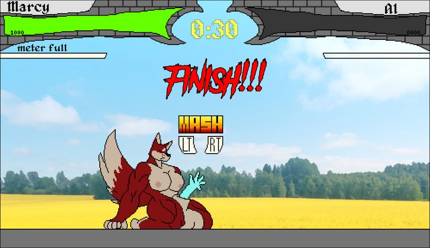 almost_fully_inside ambiguous_gender anthro big_breasts black_border border breasts cock_vore duo fighting_game fighting_game_ui fur gameplay_mechanics genitals gui gynomorph health_bar hud intersex intersex/ambiguous multicolored_body multicolored_fur muscular muscular_gynomorph muscular_intersex partially_inside penile penis raised_hand reaching_out red_body red_fur tan_body tan_fur text thick_thighs two_tone_body two_tone_fur user_interface vore wide_hips marcy's_lewd_images mythology marcy_(marcy's_lewd_images) canid canine canis mammal mythological_canine mythological_creature unknown_species vampire werecanid werecanine werecreature werewolf wolf character_name english_text hi_res