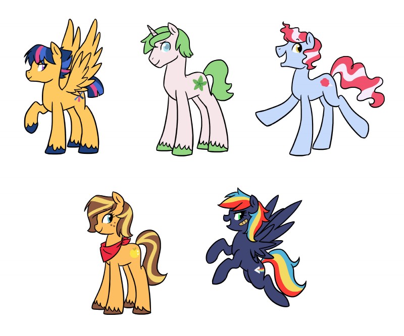 band-aid bandage crossgender cutie_mark feathered_wings feathers female feral green_hair hair horn male multicolored_hair smile solo two_tone_hair wings kianamai hasbro my_little_pony mythology anthea cotton_candy_(pony) fan_character golden_delicious prism_bolt starburst_(character) equid equine mammal mythological_creature mythological_equine pegasus unicorn 6:5 absurd_res hi_res multiple_images