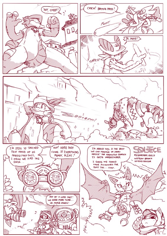 ambiguous_gender anthro binoculars building clothing dialogue engine female flying hammer hood jewelry male membrane_(anatomy) membranous_wings necklace plant police police_baton scarf simple_background size_difference smile text tools tree white_background wings sheer_(artist) nintendo pmd-unity pokemon atlas_(pmd-unity) cassidy_(sheer) flint_(pmd-unity) luke_(sheer) marcus_(pmd-unity) solstice_(pmd-unity) arthropod bat crustacean floatzel generation_1_pokemon generation_3_pokemon generation_4_pokemon generation_5_pokemon generation_6_pokemon legendary_pokemon mammal marine pokemon_(species) regigigas sandshrew skrelp swampert swoobat comic english_text hi_res monochrome