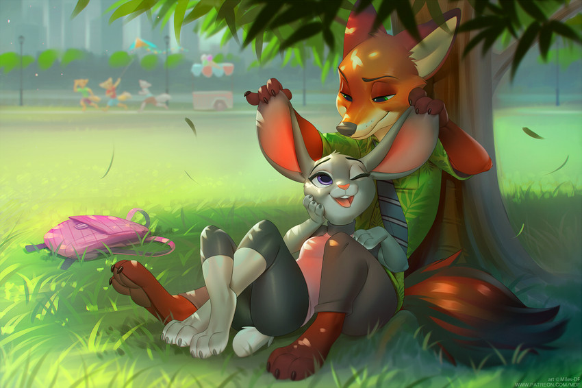 judy hopps and nick wilde (zootopia and etc) created by miles df