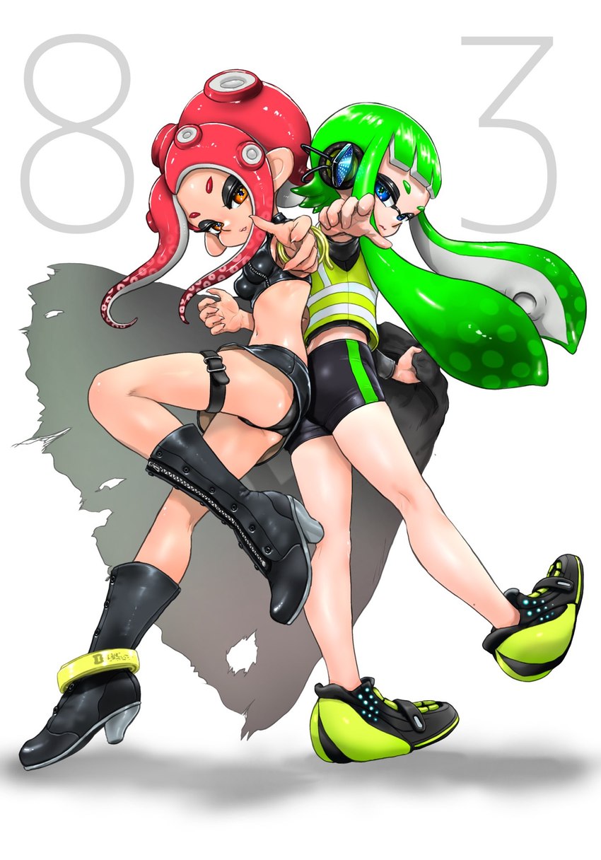 agent 3 and agent 8 (nintendo and etc) created by koharuno2