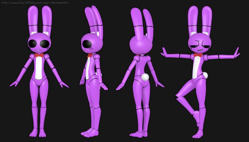 bonnie and weaver bonnie (five nights at freddy's and etc) created by the weaver and thirteeenth