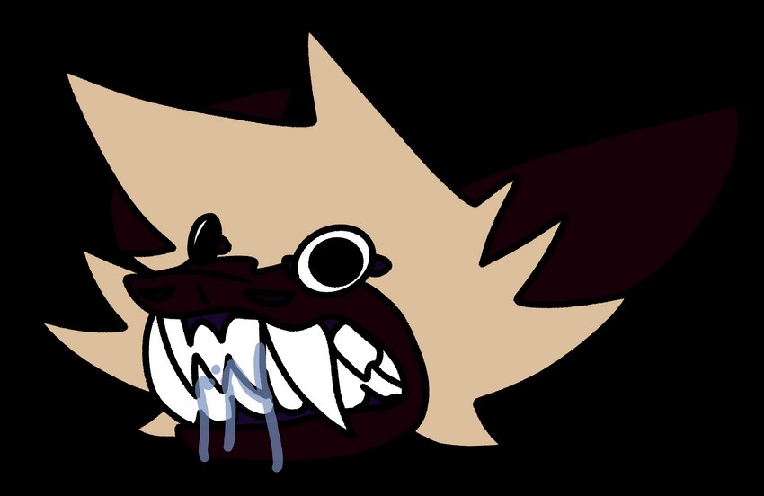 angry anthro bared_teeth bodily_fluids brown_body brown_fur clenched_teeth dripping drooling fangs fur gums looking_at_viewer male saliva saliva_drip snarling solo teeth wide_eyed spanklet spanklet_chocoa bat mammal megabat alpha_channel headshot_portrait hi_res meme portrait