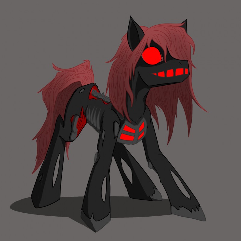 female feral solo mickeymonster hasbro my_little_pony story_of_the_blanks fan_character earth_pony equid equine horse mammal pony undead 1:1 2014 hi_res