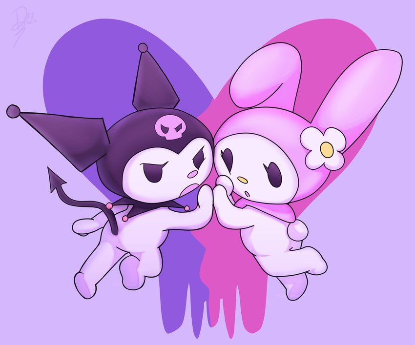 kuromi and my melody (creative commons and etc) created by dydy silva