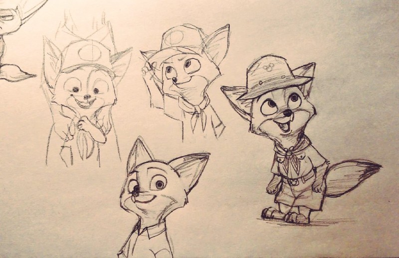 finnick and nick wilde (zootopia and etc) created by mortic ox