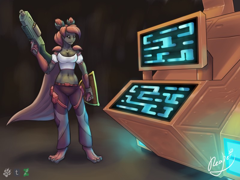 fan character (starbound) created by reaper3d