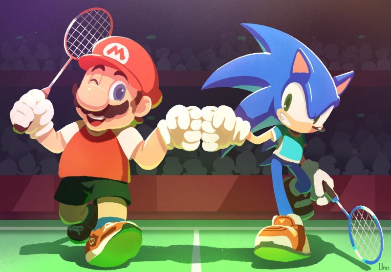 mario and sonic the hedgehog (mario and sonic at the olympic games and etc) created by uno yuuji