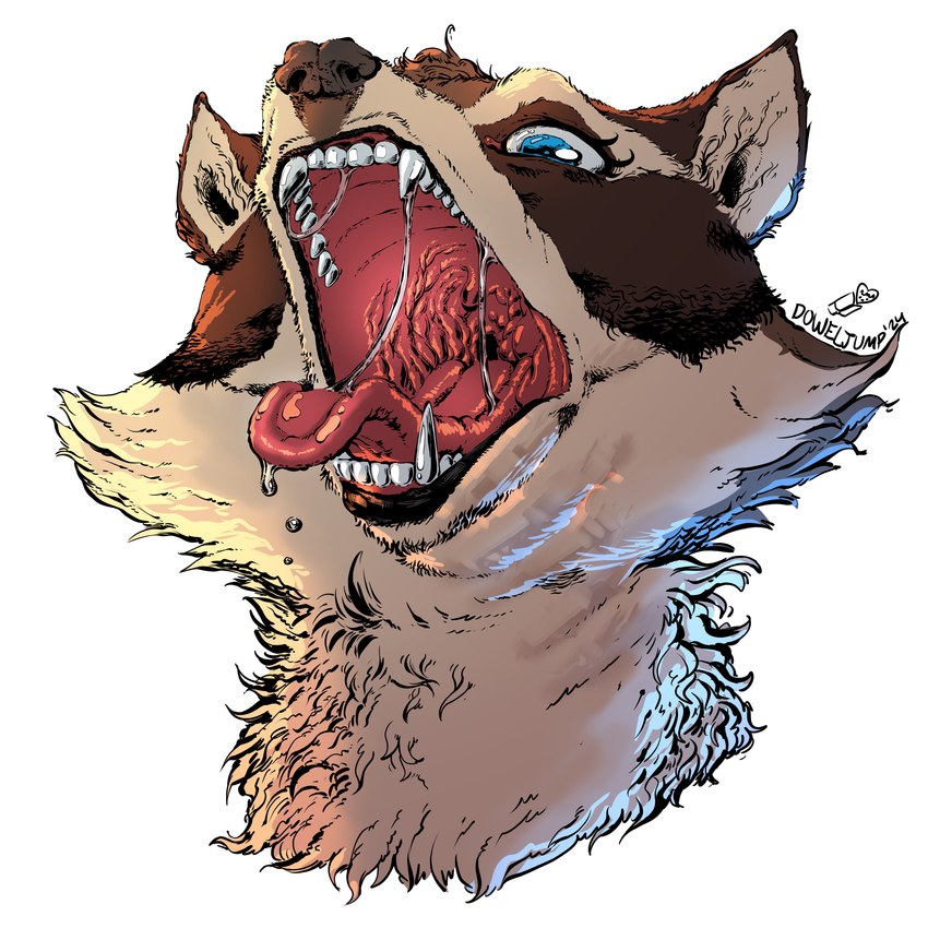 ambiguous_gender anthro bodily_fluids gullet long_tongue male male/ambiguous male_anthro male_pred mouth_shot open_mouth saliva saliva_string slime solo tongue tongue_out uvula doweljump mammal procyonid raccoon 1:1 absurd_res detailed hi_res