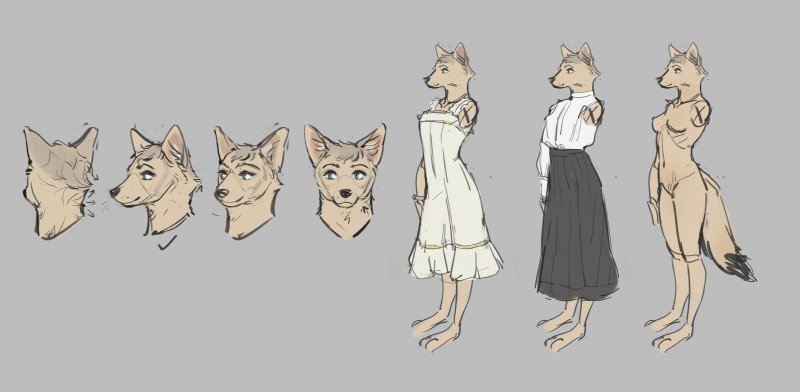 anthro blue_eyes breasts brown_hair clothed clothing female fur grey_background hair nude simple_background solo standing tan_body tan_fur 0rang3 echo_(series) echo_project the_smoke_room cynthia_(the_smoke_room) canid canine fox mammal 2019 absurd_res concept_art digital_drawing_(artwork) digital_media_(artwork) hi_res official_art