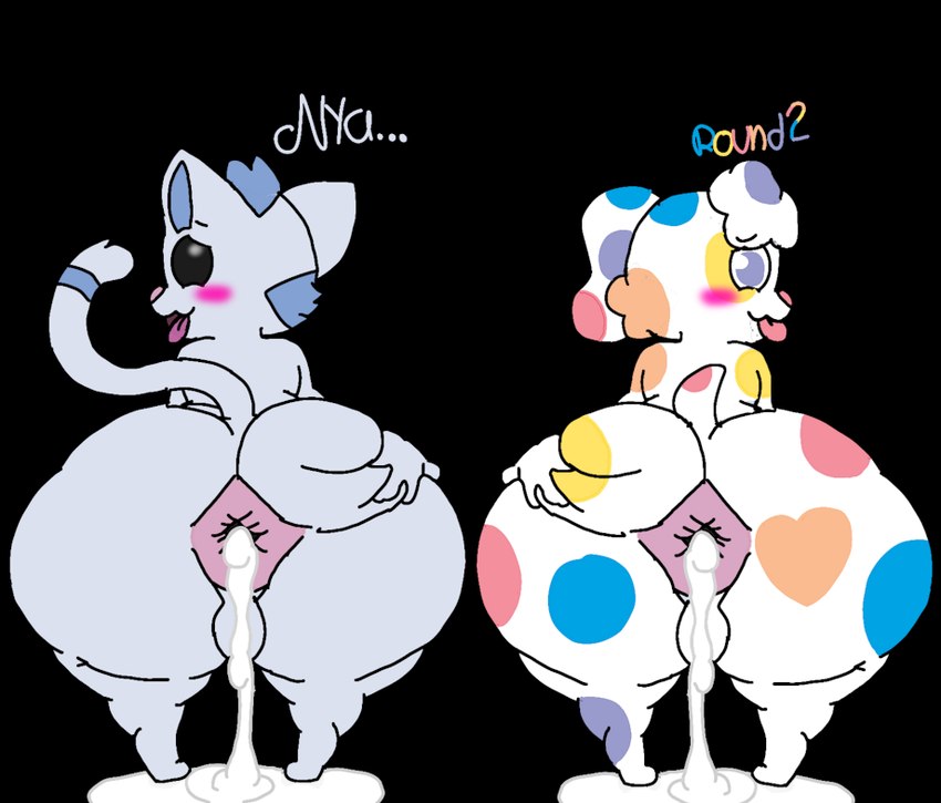 anal_request anthro anus balls begging_for_more big_butt blush bodily_fluids bottom_heavy butt clothing cum cum_drip cum_in_ass cum_inside dripping duo excessive_cum excessive_genital_fluids genital_fluids genitals huge_butt male male/male pajama_shirt pajamas presenting presenting_anus presenting_hindquarters self_grope shota spread_anus spread_butt spreading young young_anthro young_male unknown_artist blue's_clues nickelodeon periwinkle_(blue's_clues) sprinkles_(blue's_clues) canid canine canis domestic_cat domestic_dog felid feline felis mammal