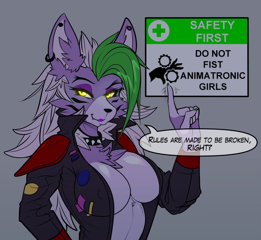 roxanne wolf (five nights at freddy's: security breach and etc) created by phaser automata