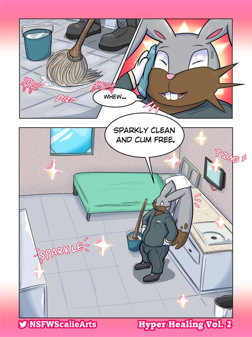 clothed clothing dialogue fur male plantigrade smile solo teeth text goopyarts nintendo pokemon diggersby generation_6_pokemon lagomorph mammal pokemon_(species) 3:4 comic digital_media_(artwork) english_text hi_res