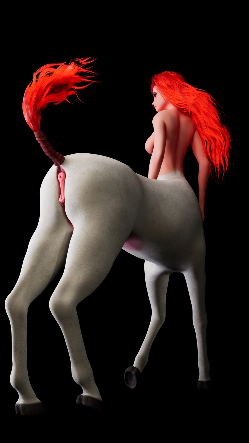 animal_genitalia animal_pussy anus equine_anus equine_genitalia equine_pussy feet female gameplay genitals hair hooves one_foot_raised pussy quadruped raised_foot red_hair simple_background solo split_form standing tail tail_anus transparent_background underhoof vanimate european_mythology greek_mythology mythology vanimateapp centaur equid equid_taur humanoid_taur mammal mammal_taur taur 3d_(artwork) 4k 9:16 absurd_res alpha_channel digital_media_(artwork) hi_res