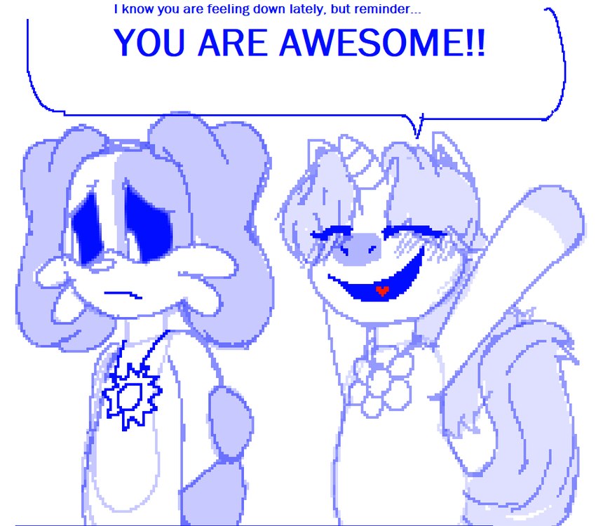 anthro caption duo female happy hooves horn jewelry male male/female necklace sad text crossman mob_entertainment mythology poppy_playtime smiling_critters craftycorn dogday_(poppy_playtime) canid canine canis domestic_dog equid equine mammal mythological_creature mythological_equine unicorn english_text monochrome